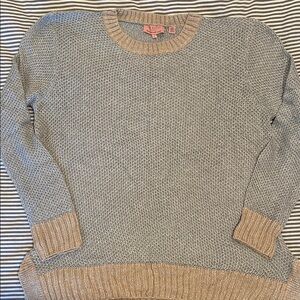 Ted Baker Gray and Beige Knit Sweater